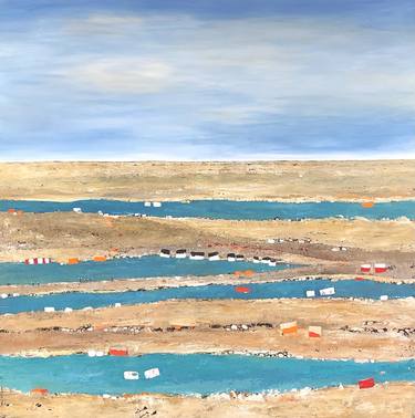 Original Abstract Expressionism Landscape Paintings by Laurence Moracchini