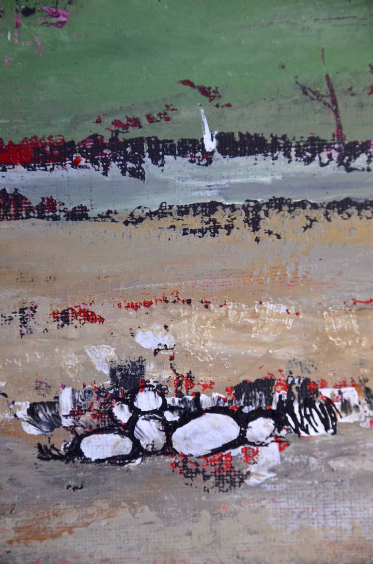 Original Abstract Landscape Painting by Laurence Moracchini