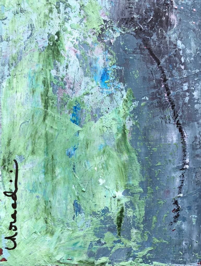 Original Abstract Floral Painting by Laurence Moracchini