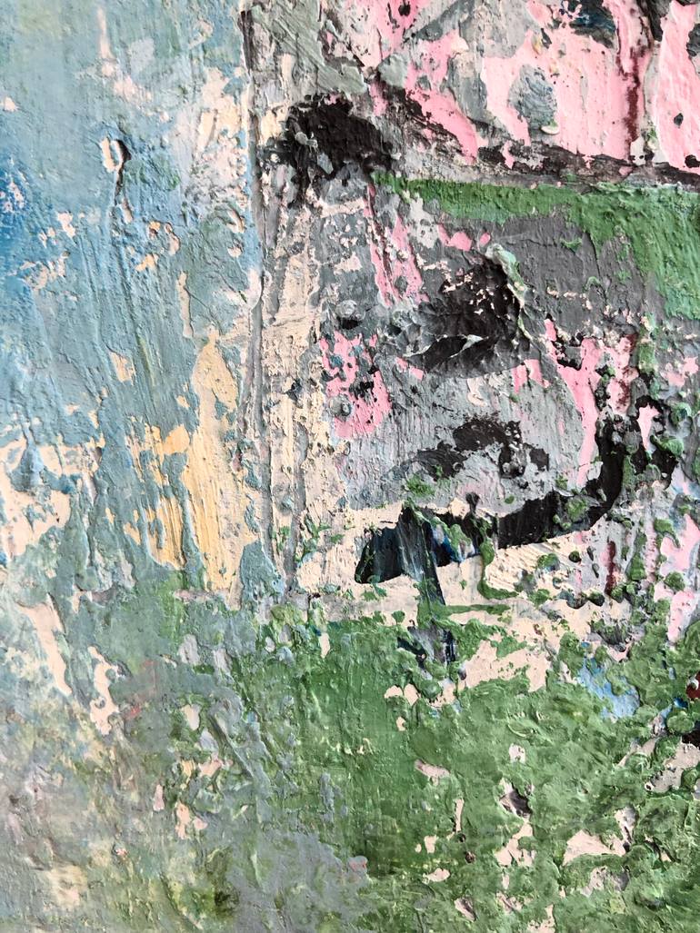 Original Abstract Floral Painting by Laurence Moracchini