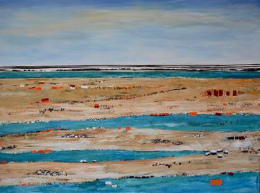 Original Abstract Seascape Paintings by Laurence Moracchini