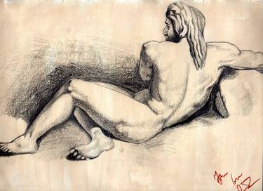Original Nude Drawings by Francesco Saverio Quatrano