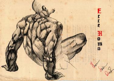 Original Conceptual People Drawings by Francesco Saverio Quatrano