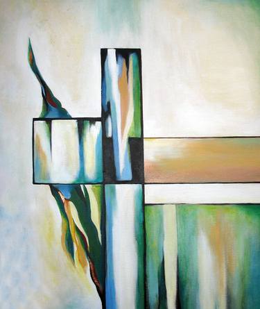 Original Cubism Abstract Paintings by Svenja Bary