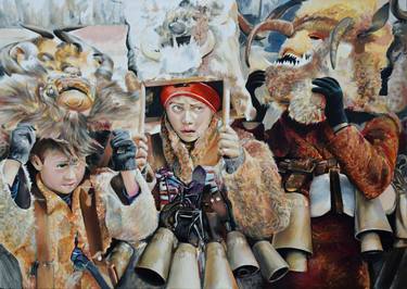 Print of Realism World Culture Paintings by Vladimir Penev