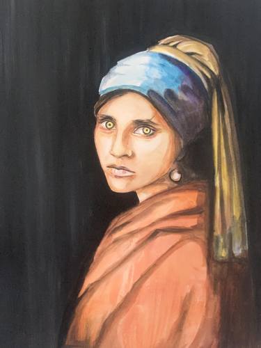 Original Portrait Painting by Nadra Khan