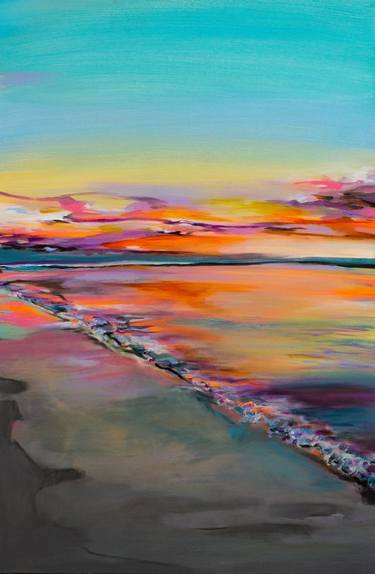 Original Modern Beach Paintings by Amanda Morie