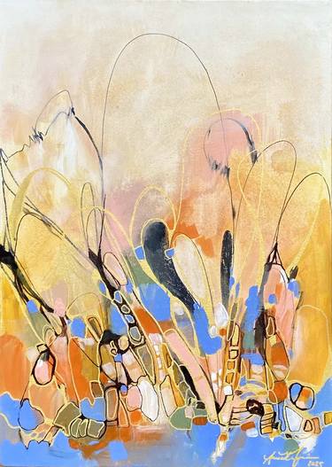Original Expressionism Abstract Painting by Amanda Morie