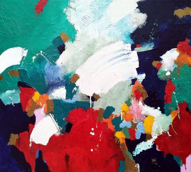 Original Abstract Expressionism Abstract Paintings by Newton Scheufler