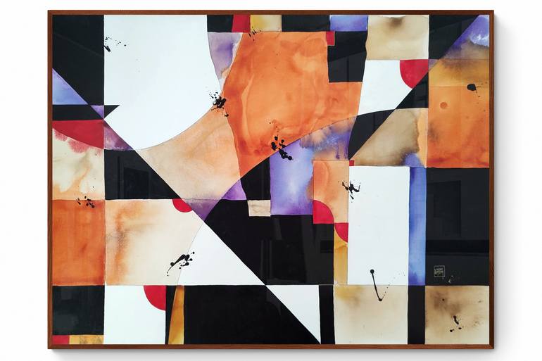 Original Abstract Painting by Newton Scheufler