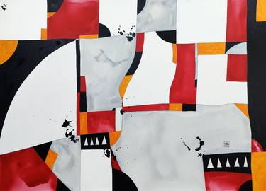 Original Abstract Paintings by Newton Scheufler