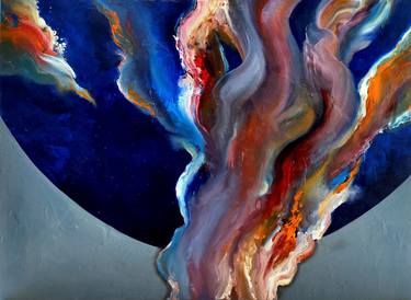 Original Abstract Paintings by Newton Scheufler