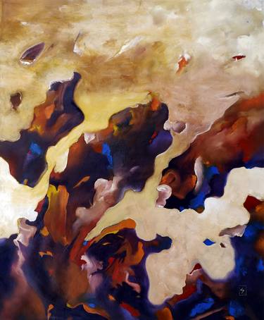 Original Abstract Paintings by Newton Scheufler