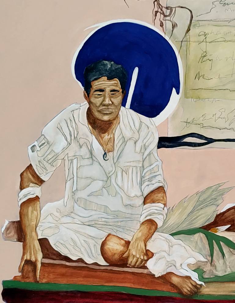Original Figurative People Painting by Newton Scheufler