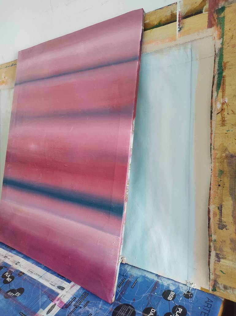 Original Abstract Painting by Newton Scheufler