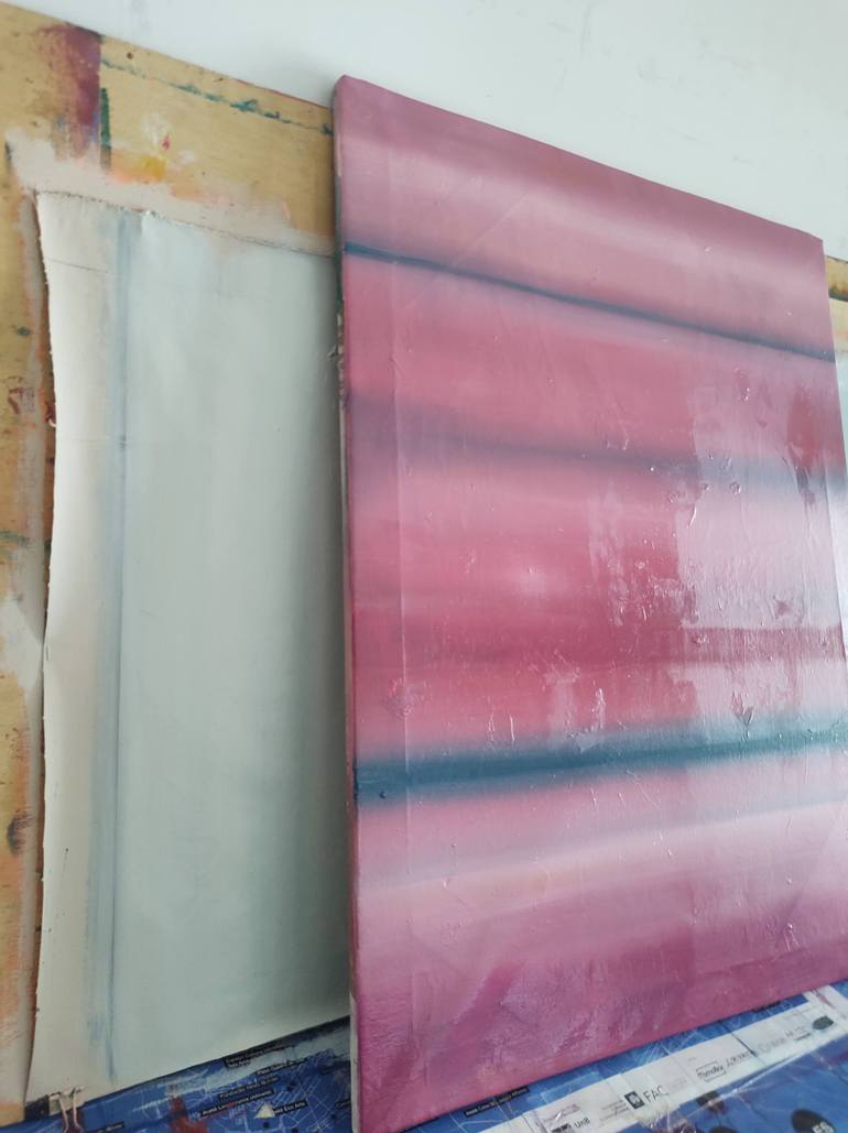 Original Abstract Painting by Newton Scheufler