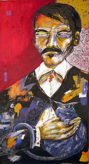 Imaginary Portraits: Edgar Allan Poe and the Blue Cat thumb