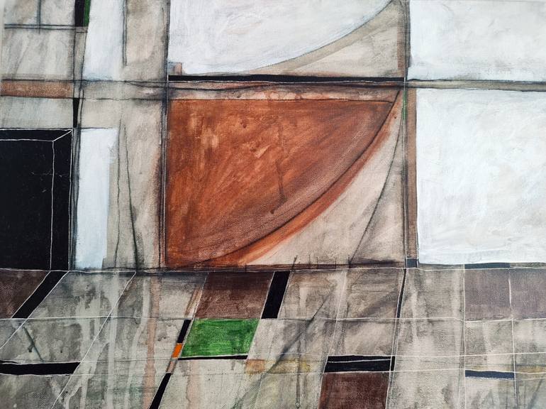 Original Abstract Painting by Newton Scheufler