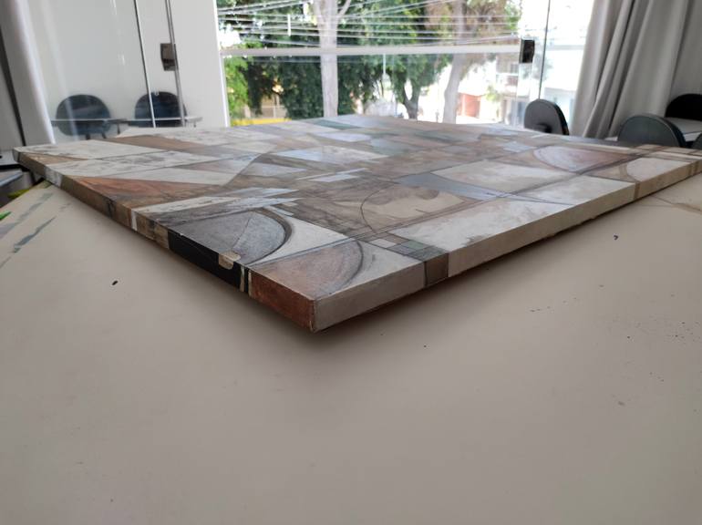 Original Abstract Painting by Newton Scheufler