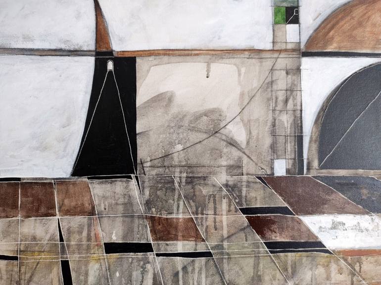 Original Abstract Painting by Newton Scheufler