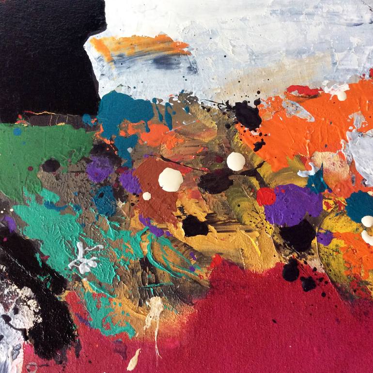 Original Abstract Painting by Newton Scheufler