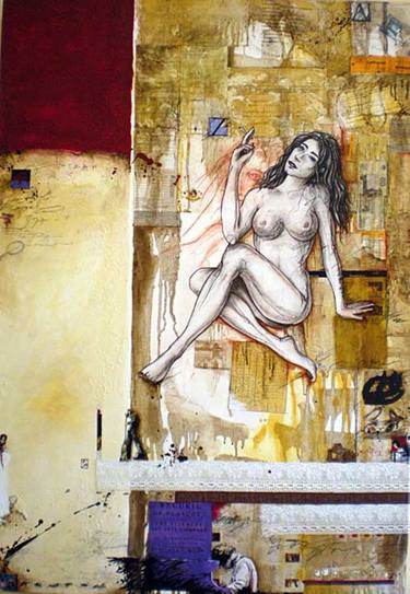 Original Figurative Nude Paintings by Newton Scheufler