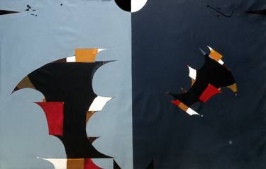 Original Abstract Comics Paintings by Newton Scheufler