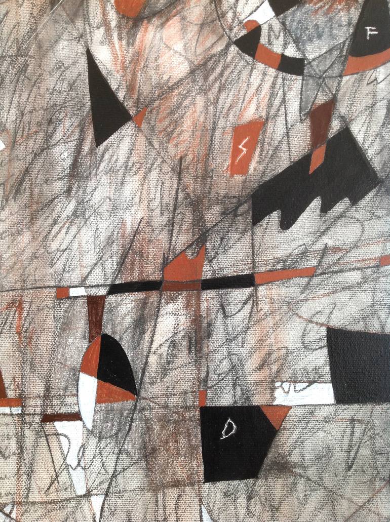Original Abstract Expressionism Abstract Painting by Newton Scheufler
