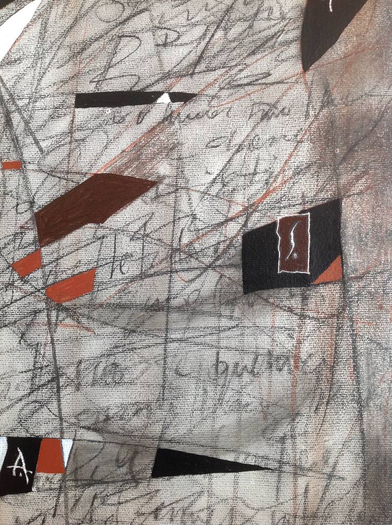 Original Abstract Expressionism Abstract Painting by Newton Scheufler