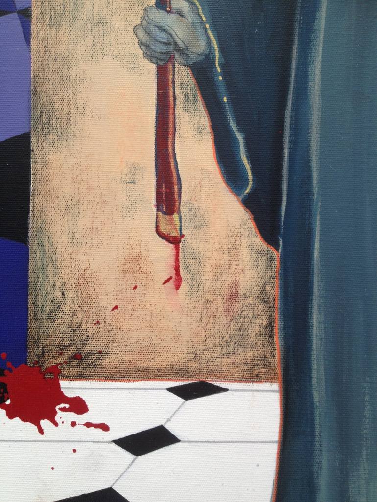 Original Expressionism Mortality Painting by Newton Scheufler