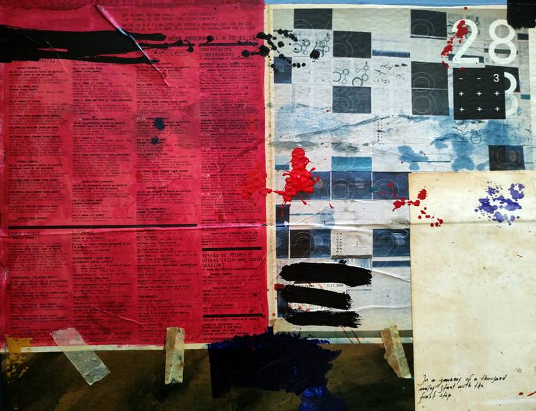 Original Conceptual Pop Culture/Celebrity Collage by Newton Scheufler