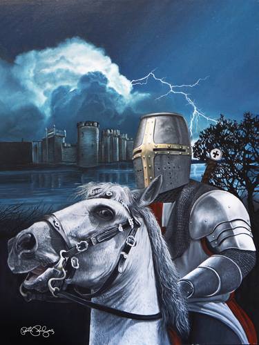 Peter Perlegas Artwork Saatchi Art - knight templar oil painting