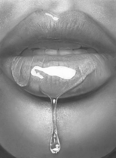 Print of Photorealism Erotic Drawings by Peter Perlegas