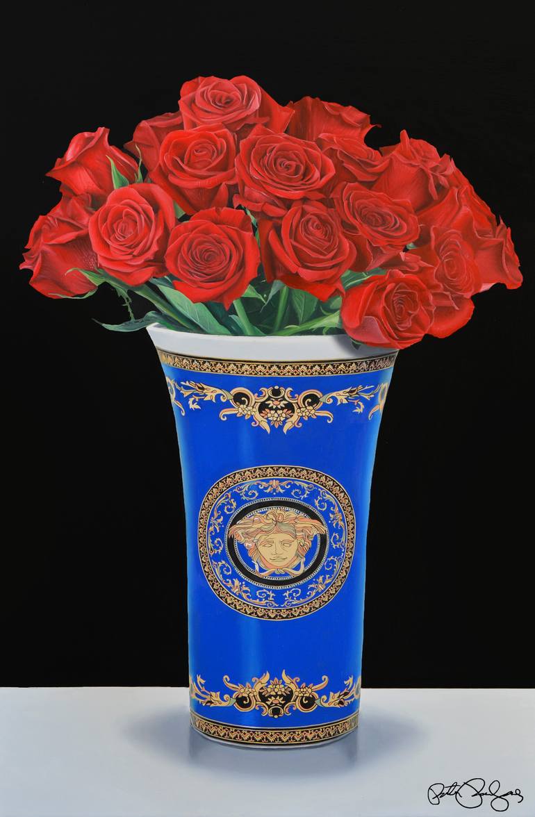 Peter Perlegas Saatchi Art - by peter perlegas rosesin versace vase still life