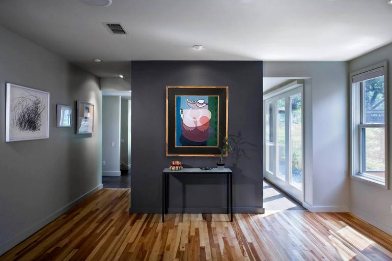 Original Cubism Nude Painting by Adonis Nikolaou