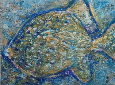 Print of Fish Paintings by Nadezda Kolesnikova