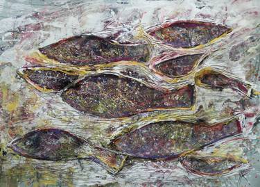 Print of Fish Paintings by Nadezda Kolesnikova
