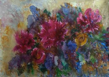 Print of Fine Art Floral Paintings by Nadezda Kolesnikova