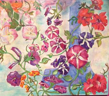 Original Floral Paintings by Anne McNeill-Pulati