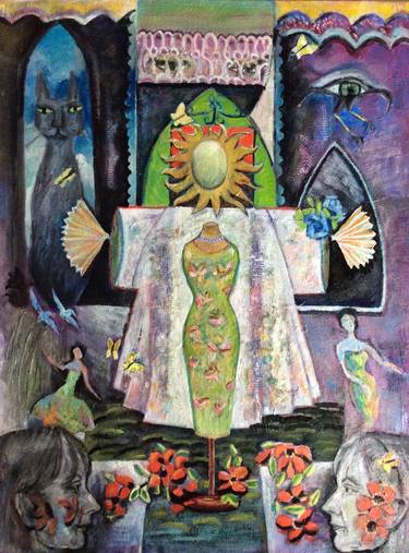 Print of Surrealism Religious Paintings by Anne McNeill-Pulati