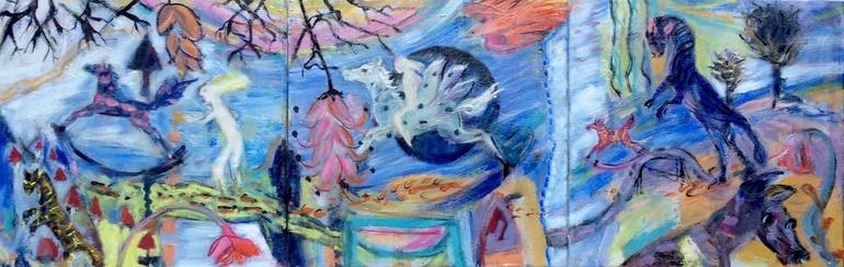 Original Figurative Fantasy Paintings by Anne Mcneill-Pulati