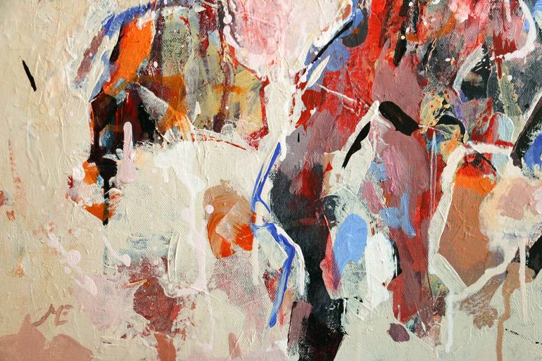 Original Abstract Expressionism Abstract Painting by Majid Eskandari
