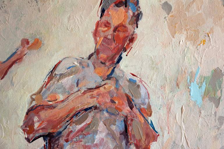 Original Contemporary People Painting by Majid Eskandari