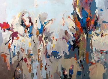 Original Abstract Expressionism Abstract Paintings by Majid Eskandari