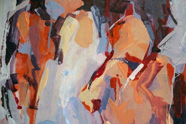 Original Abstract People Painting by Majid Eskandari