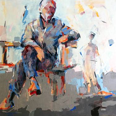 Original Abstract People Paintings by Majid Eskandari