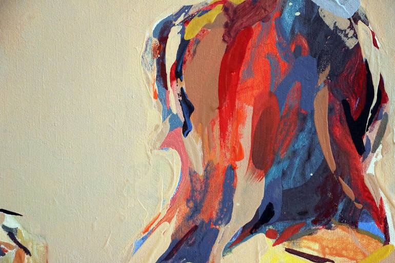 Original Abstract Women Painting by Majid Eskandari