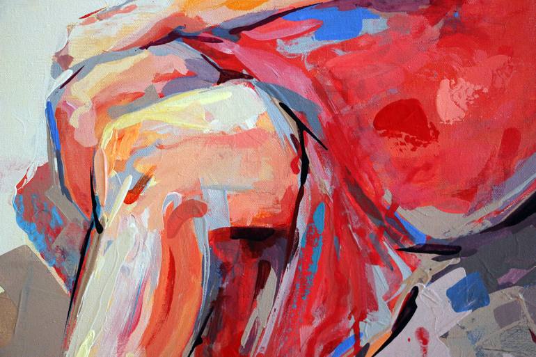 Original Abstract Women Painting by Majid Eskandari