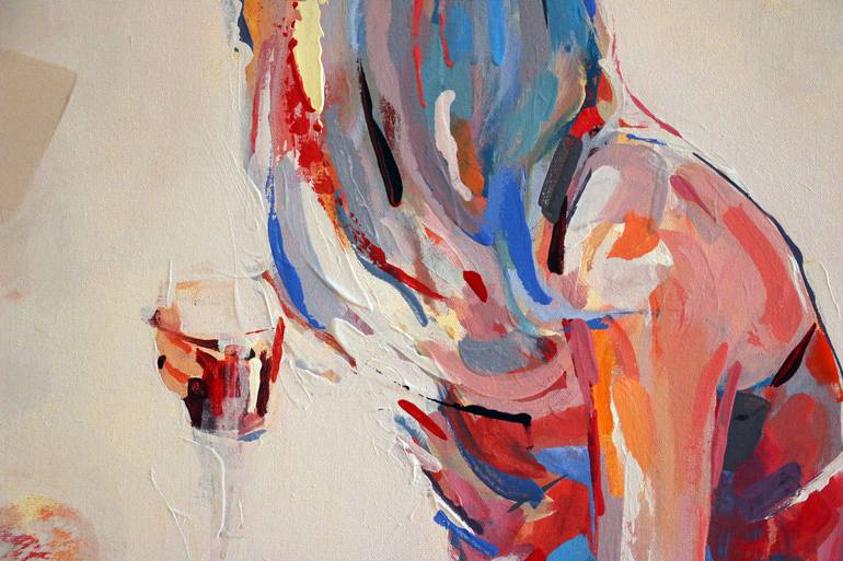 Original Abstract Women Painting by Majid Eskandari