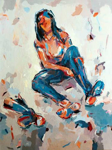 Original Expressionism Women Paintings by Majid Eskandari